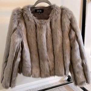 Faux fur coat